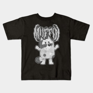 Metal Muffin Pose Grey Kids T-Shirt